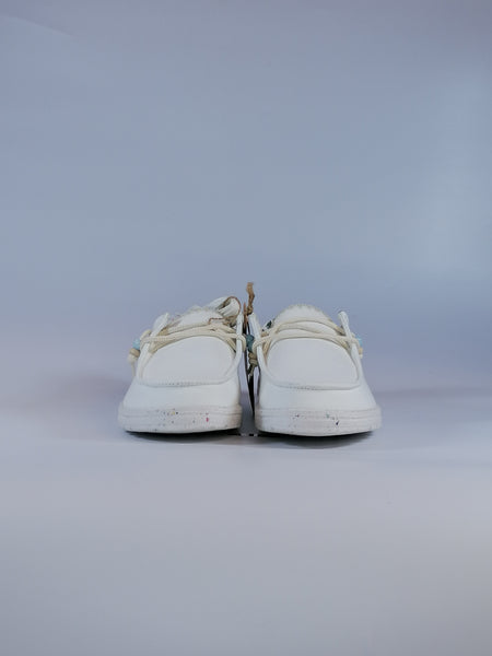 HEY DUDE - SCARPA LEGGERA IN TELA WENDY FRINGE BIANCA SALE