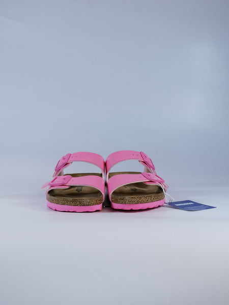 BIRKENSTOCK - CIABATTA ARIZONA CON PLANTARE ROSA BUBBLE IN VERNICE CANDY PINK