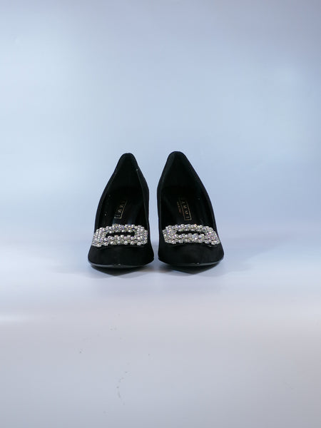 KAMMI - SCARPA DECOLLETE' DONNA CON GIOIELLO IN STRASS E TACCO 7 CM 2164M060