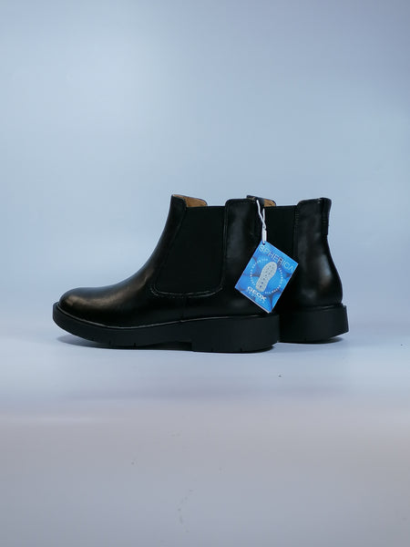 GEOX - STIVALETTO BEATLES DONNA NERO CON SUOLA SPHERICA D16QRC