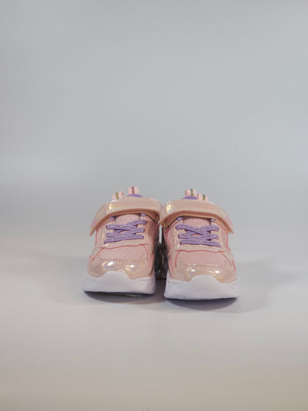 dalzoppo.it - SCARPA DA GINNASTICA ROSA CON CUORI PER BAMBINE CON LUCI E CON STRAPPO VT019