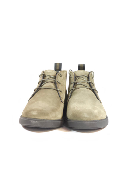 GEOX - STIVALETTO UOMO CON LACCI IN CAMOSCIO MILITARE VERDE CON TECNOLOGIA SPHERICA U56LAD