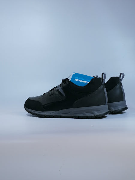 GEOX - SCARPA SPORTIVA AMPHIBIOX IMPERMEABILE NERA PER UOMO DELRAY U360MC