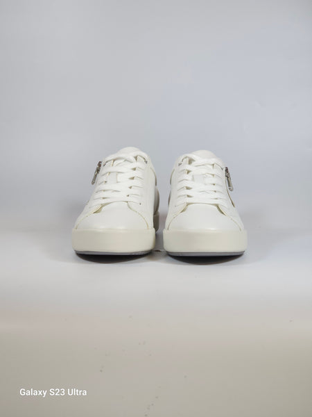 GEOX - SCARPA SNEAKERS DA DONNA BIANCA E ARGENTO D366HE