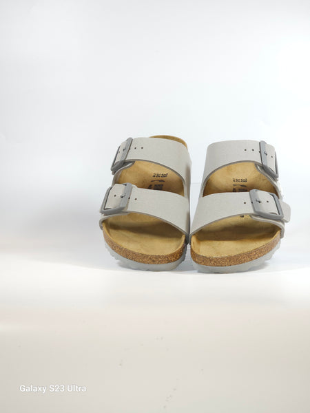 BIRKENSTOCK - CIABATTA ARIZONA CON PLANTARE STONE GRIGIA OPACA