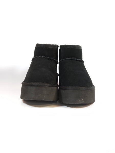 dalzoppo.it - STIVALETTO NERO IN PELLE SCAMOSCIATA CON PELO INTERNO E PLATFORM DI 4 CM PER DONNA 352