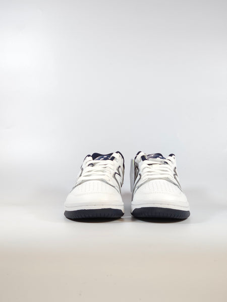 NEW BALANCE - SCARPA DA GINNASTICA 480 UNISEX IN PELLE BIANCA E BLU LWN