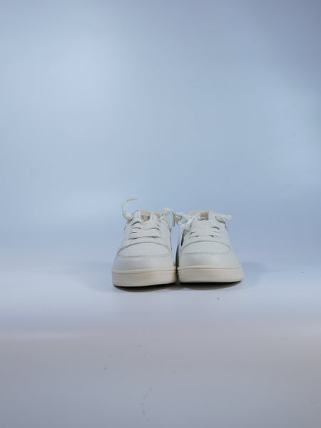 GEOX - SCARPA DA GINNASTICA PER BAMBINI BIANCA BURRO CON LACCI IN ELASTICO J36HXD
