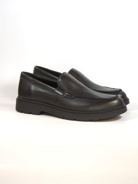 GEOX - MOCASSINO LISCIO IN PELLE NERA MORBIDA CON SUOLA SPHERICA PER UOMO U46D1A