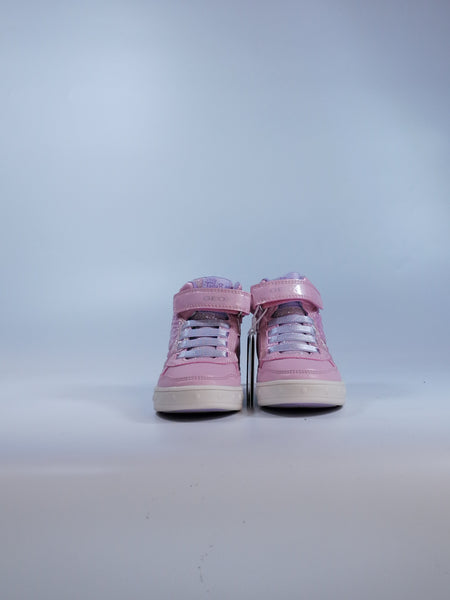 GEOX - SCARPA DA GINNASTICA A STIVALETTO CON LUCI PER BAMBINA DISNEY CON TRILLY CON LACCI IN ELASTICO E STRAPPO J368WE