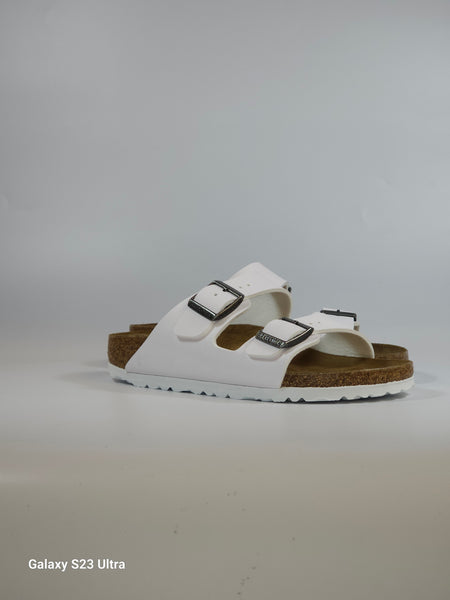 BIRKENSTOCK - CIABATTA ARIZONA CON PLANTARE BIANCA OPACA