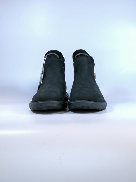 HEY DUDE - STIVALETTO CON ELASTICI LATERALI IMPERMEABILE NERO BRANSON BOOT MCRAFT LEATHER BLACK PER UOMO