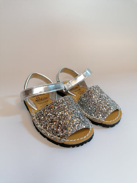 DOREA - MINORCHINE BIMBA GLITTER ARGENTO