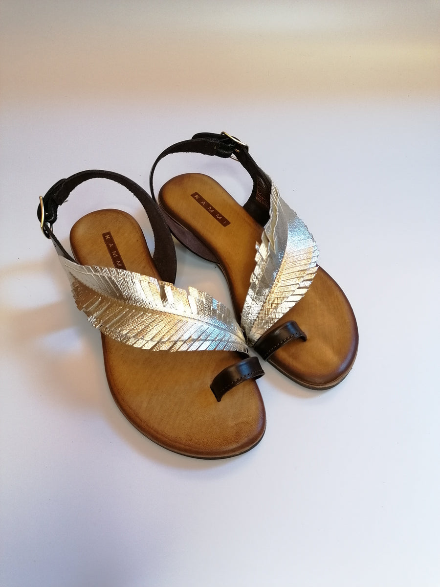 KAMMI SANDALO FOGLIA 6607 PLATINO - Main Image