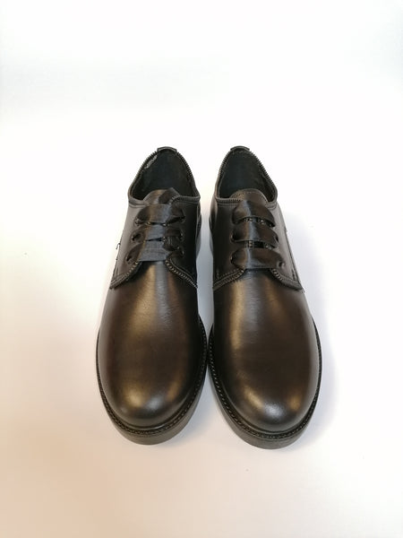 FRANCO B. - SCARPA LISCIA IN PELLE NERA AA101