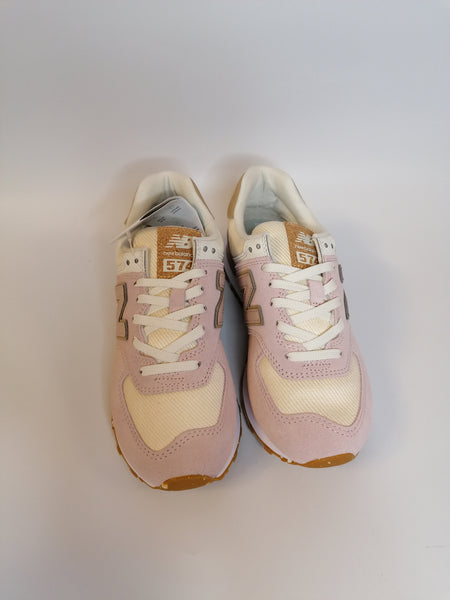 NEW BALANCE - SCARPA 574 ROSA E PANNA SP2