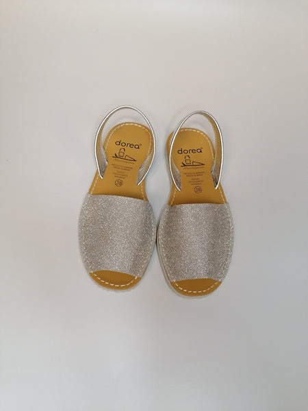 DOREA - MINORCHINA DA DONNA IN GLITTER FINE ARGENTO