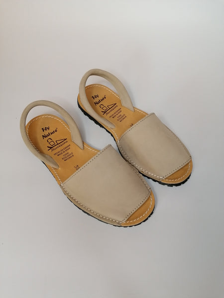 FLY NATURE - MINORCHINA DONNA BEIGE IN PELLE SCAMOSCIATA