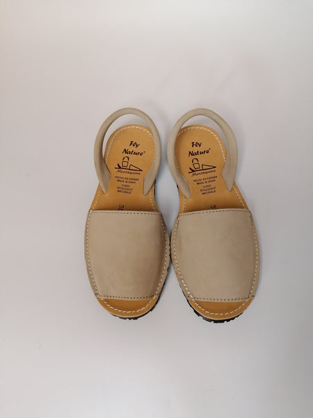 FLY NATURE - MINORCHINA DONNA BEIGE IN PELLE SCAMOSCIATA