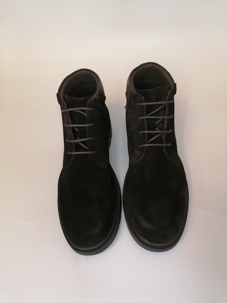 GEOX - STIVALETTO UOMO IN CAMOSCIO CAFFE' CON TECNOLOGIA SPHERICA U26D1A