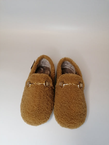 GRUNLAND - PANTOFOLA CUOIO CON MORSETTO PER DONNA PA1148 PA1170