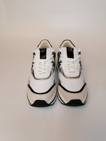 CAFE' NOIR - SNEAKERS DONNA BIANCA, BEIGE E NERA DB1010