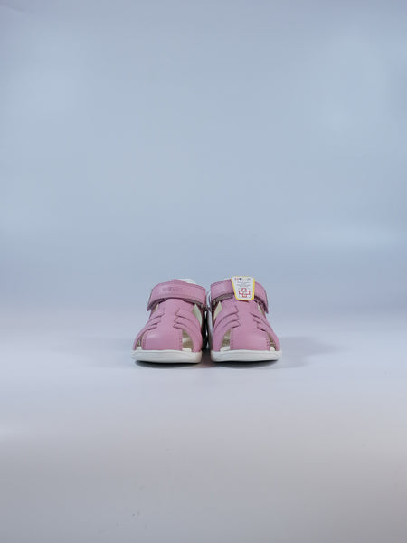 GEOX - SCARPA ESTIVA A SANDALO RAGNETTO PER BAMBINI PRIMI PASSI ROSA B254WB