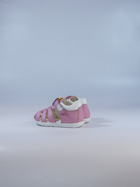 GEOX - SCARPA ESTIVA A SANDALO RAGNETTO PER BAMBINI PRIMI PASSI ROSA B254WB
