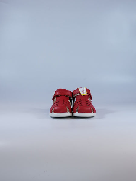 GEOX - SCARPA ESTIVA A SANDALO RAGNETTO PER BAMBINI PRIMI PASSI ROSSA B254VA