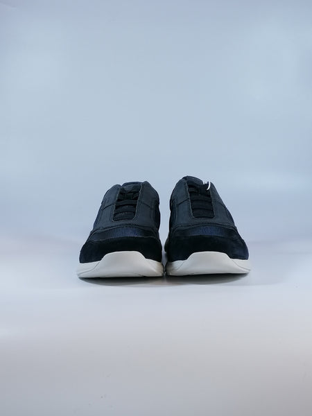 GEOX - SCARPA SNEAKERS PER UOMO BLU CON LACCI IN ELASTICO DAMIANO U26ANB
