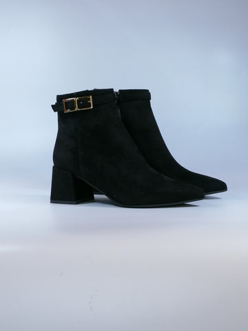 KAMMI - TRONCHETTO NERO DONNA CON TACCO 6 CM 145M025