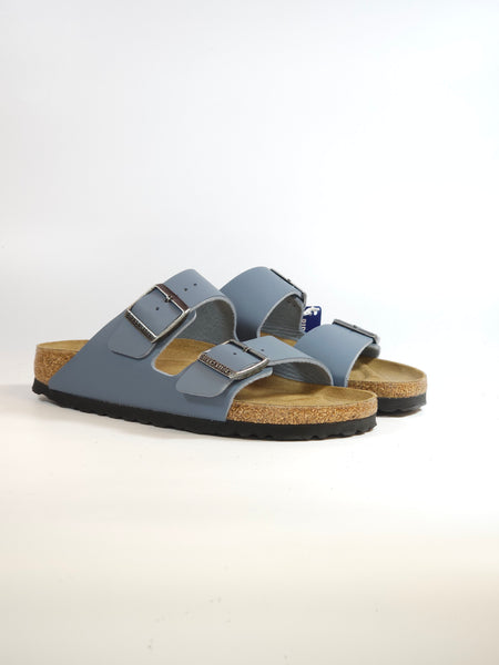 BIRKENSTOCK - CIABATTA ARIZONA BASALT GRAY AZZURRO GRIGIO CON PLANTARE