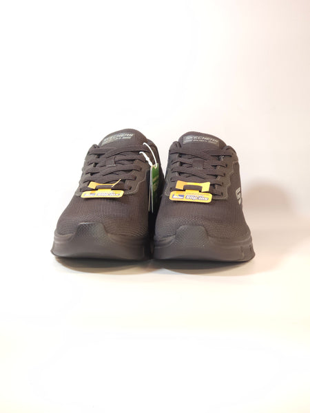 SKECHERS - SCARPA DA GINNASTICA NERO GRIGIO ANTRACITE  SLIP INS SENZA UTILIZZARE LE MANI PER UOMO 118113