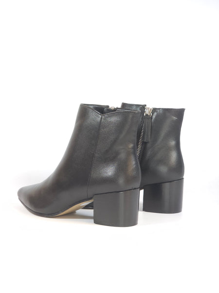 KAMMI - TRONCHETTO IN PELLE NERA CON ZIP INTERNA E TACCO 5 CM PER DONNA ADA1