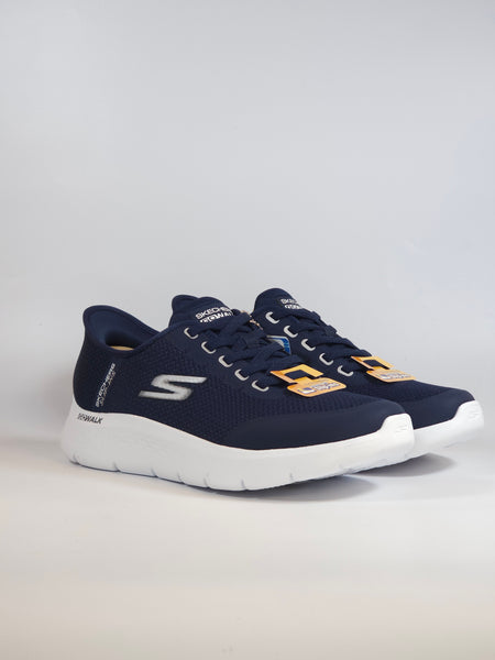 SKECHERS - SCARPA DA GINNASTICA BLU SLIP INS SENZA UTILIZZARE LE MANI PER UOMO 216332