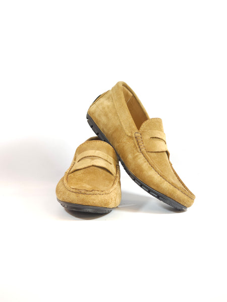 dalzoppo.it - MOCASSINO CAR SHOES UOMO IN PELLE SCAMOSCIATA CUOIO ART. 2 MADE IN ITALY