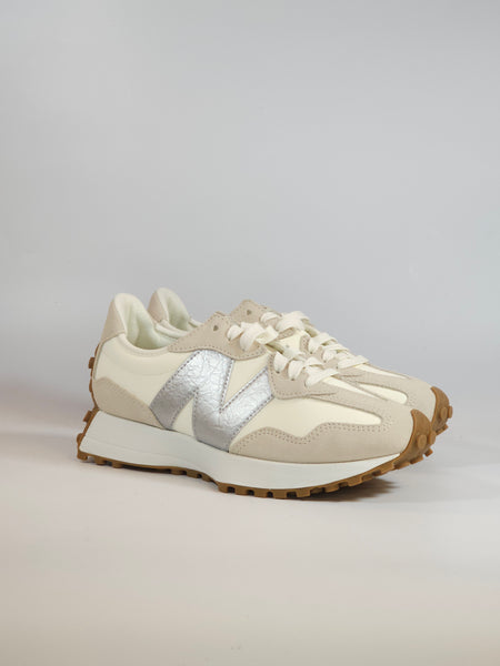 NEW BALANCE - SCARPA DA GINNASTICA 327240 BIANCA E ARGENTO PER DONNA