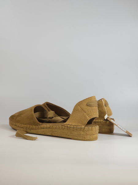 dalzoppo.it - SANDALO ESPADRILLAS CARAMELLO BEIGE CALDO CON PLATFORM IN CORDA PER DONNA M6352