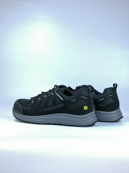 SKECHERS WORK - SCARPE ANTINFORTUNISTICHE CE S1 NERE CON MEMORY FOAM CON PUNTALE E ANTI PERFORAZIONE PER UOMO 200127