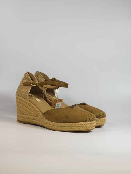 dalzoppo.it - SANDALO ESPADRILLAS BEIGE CON ZEPPA IN CORDA PER DONNA M6345
