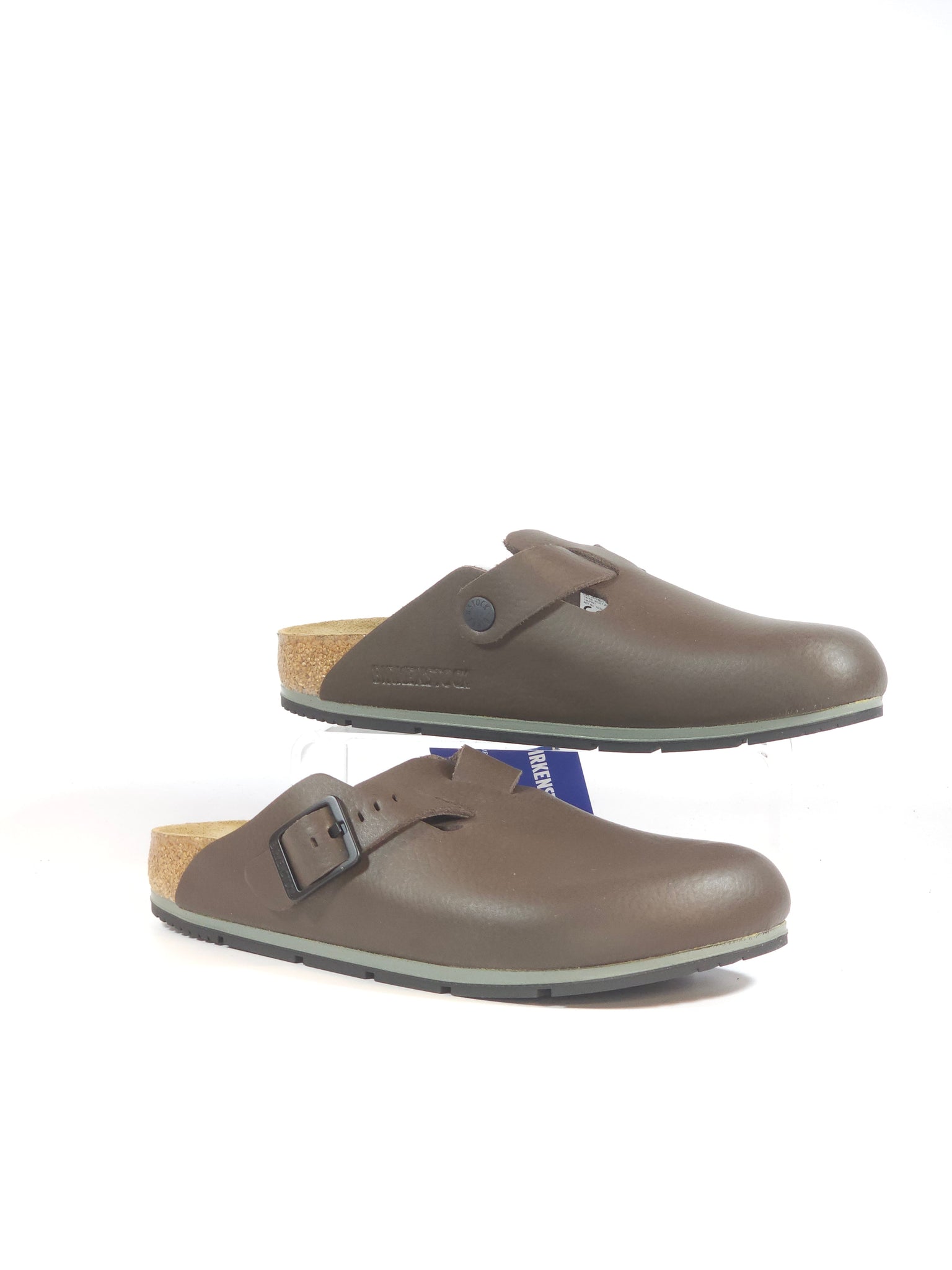 BIRKENSTOCK - CIABATTA CHIUSA BOSTON PRO CON PLANTARE IN PELLE MARRONE SOFT JAVA