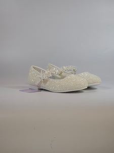 dalzoppo.it - BALLERINA ELEGANTE IN GLITTER BIANCA PER BAMBINA IDEALE PER CERIMONIE GD4121