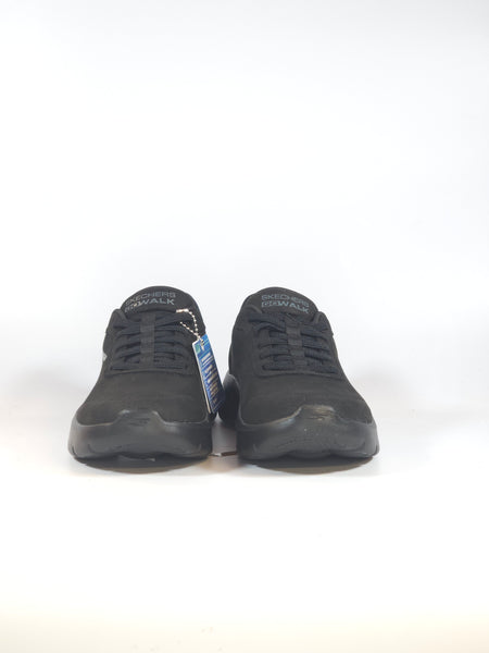 SKECHERS - SCARPA DA GINNASTICA NERA IN TESSUTO INVERNALE SLIP INS SENZA USARE LE MANI CON MEMORY FOAM PER DONNA 124837