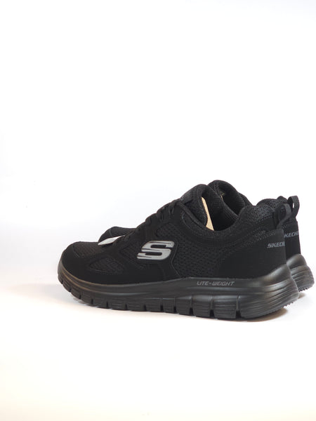 SKECHERS - SCARPA DA GINNASTICA TUTTA NERA CON MEMORY FOAM 52635
