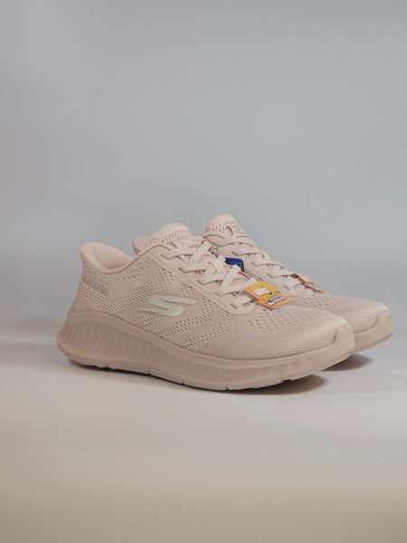 SKECHERS - SCARPA DA GINNASTICA TUTTA ROSA SLIP INS SENZA USARE LE MANI CON MEMORY FOAM 125643