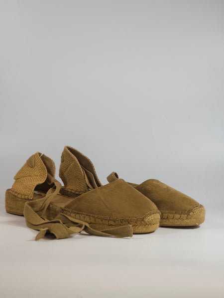 dalzoppo.it - SANDALO ESPADRILLAS CARAMELLO BEIGE CALDO CON PLATFORM IN CORDA PER DONNA M6352
