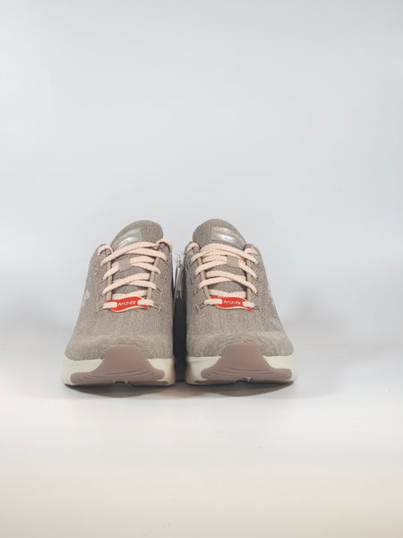 SKECHERS - SCARPA DA GINNASTICA PER DONNA ARCHFIT TAUPE BEIGE E ROSA 149414