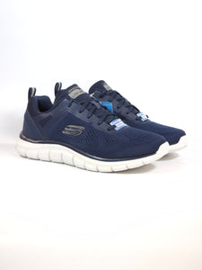 SKECHERS - SCARPA DA GINNASTICA BLU CON SUOLA BIANCA LAVABILE IN LAVATRICE PER UOMO 232698NVY