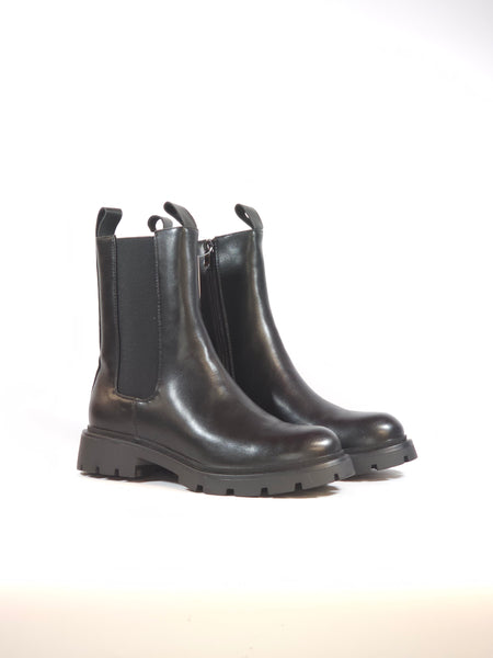 dalzoppo.it - STIVALETTO BEATLES NERO CON ELASTICI E CERNIERA INTERNA PER DONNA JH28103