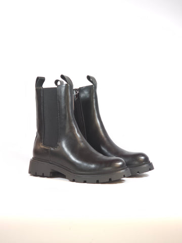 dalzoppo.it - STIVALETTO BEATLES NERO CON ELASTICI E CERNIERA INTERNA PER DONNA JH28103